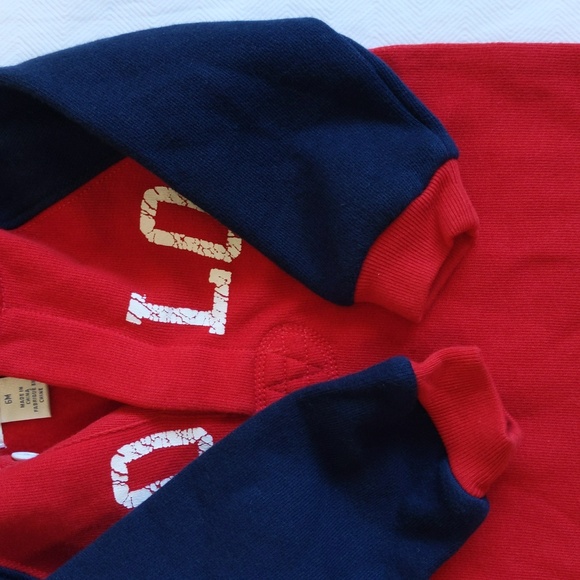 ralph lauren polo color block fleece hoodie jumpsuit 6 months baby boy - Picture 4 of 8